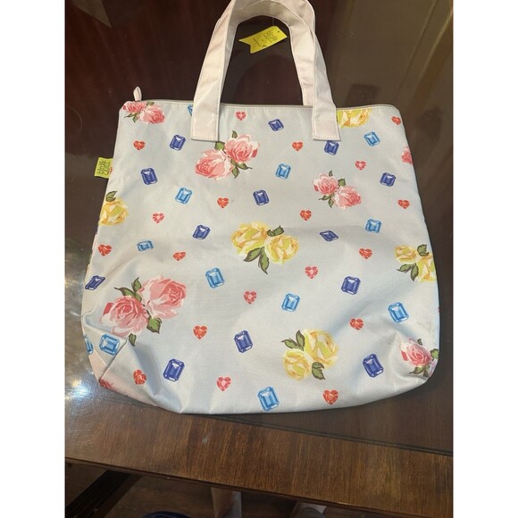 Birdie & Quill Tote Bag Drama Queen Embelliished Large White NWT - Picture 4 of 6